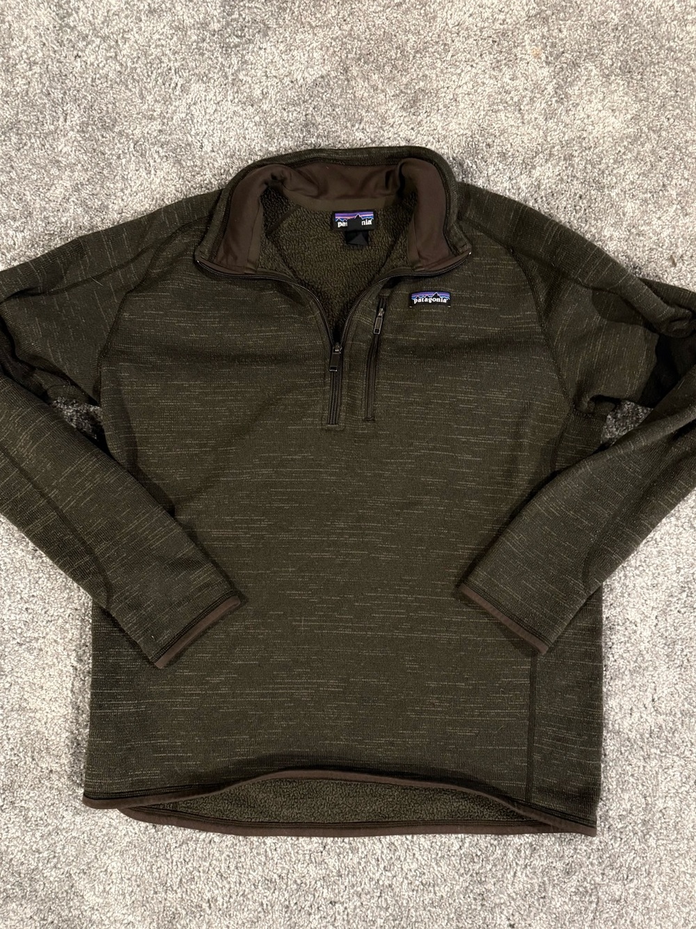 Patagonia Men’s Brown Half-Zip Fleece Pullover